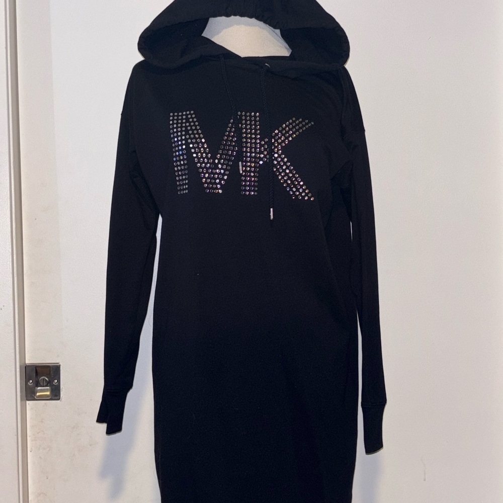 EUC Michael Kors Black Hoodie Dress